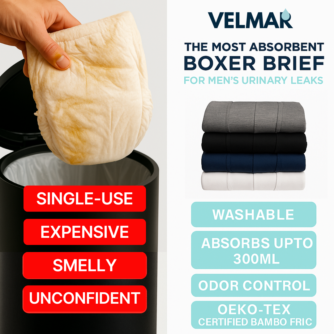 Velmar UltraDry™: Men's Ultra-Absorbent Boxer